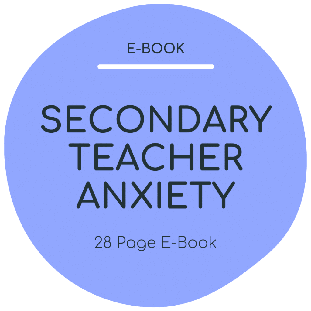 Secondary Teacher Anxiety E-Book